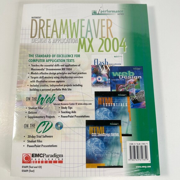 Macromedia Dreamweaver Design & Application MX 2004 Book New Sealed - Picture 3 of 7
